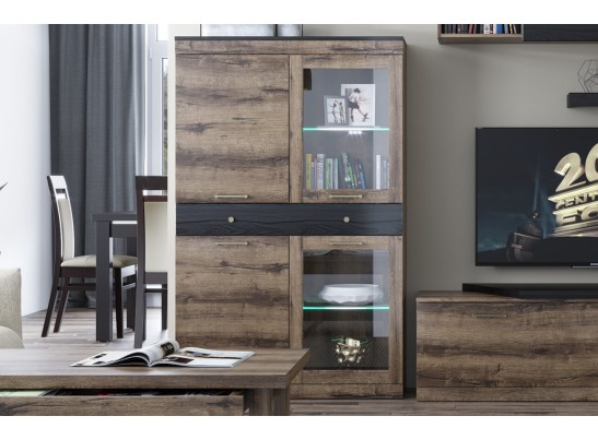 Джаггер, Шкаф с витриной 2V2D1S