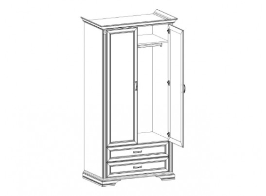 Шкаф 2DG2S Монако