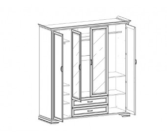 Шкаф 4D2S Монако