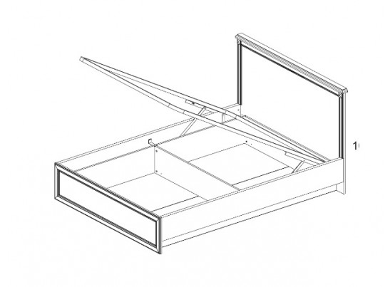 Кровать Монако М (с мягкой спинкой)