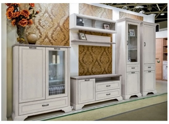 Шкаф с витриной 1V1D1SL Монако