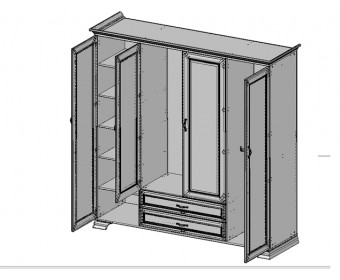 Шкаф 4D2S Тиффани