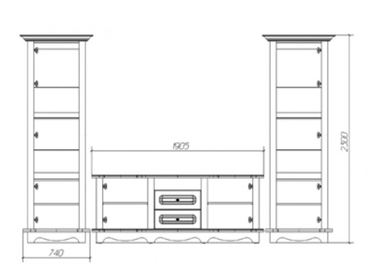 Гостиная Жасмин (слоновая кость с зол. патиной)