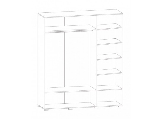 Шкаф в спальню S205-SZF3D/21/18 AZTECA