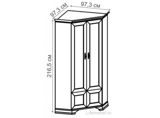 Шкаф угловой S320-SZFN2D KENTAKI