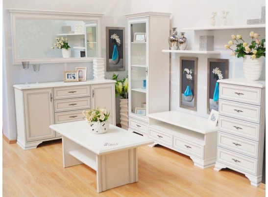 Тумба-витрина S320-KOM2W3S1B KENTAKI