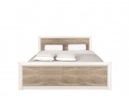 Кровать без основанием LOZ 140*200_2 КОЕН, ясень снежный/сосна натуральная
