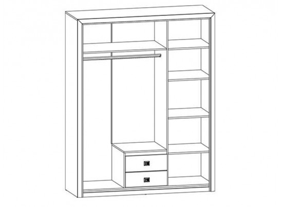 Шкаф с зеркалом SZF3D2S КОЕН
