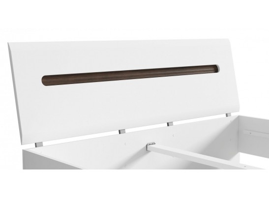 Кровать подростковая S205-LOZ 90 AZTECA, белый глянец