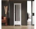 Шкаф с зеркалом Эва белый SZF1W1S/60