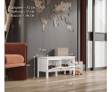 Тумба для обуви Эва белый KOM1K/90