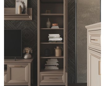 Шкаф Классик глиняный серый REG1D1S