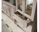 Витрина с подсветкой Классик глиняный серый REG2W2D1S