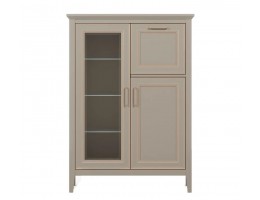 Тумба-витрина Классик глиняный серый KOM1W1D1B