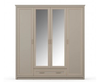 Шкаф с зеркалом Классик глиняный серый SZF2D2L1S