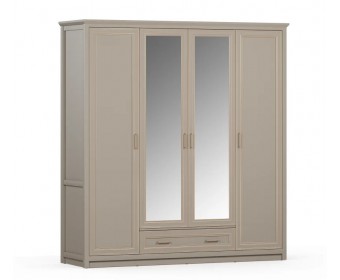 Шкаф с зеркалом Классик глиняный серый SZF2D2L1S