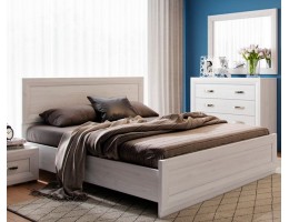 Кровать без основания B136-LOZ 140х200 MALTA, лиственница сибирская/орех лион