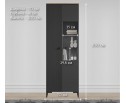 Шкаф-витрина Сан Джиминьяно антрацитовый/дуб нокс REG1D1W