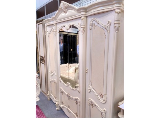 Шкаф 4-х дверный с зеркалами «Рафаэлла»