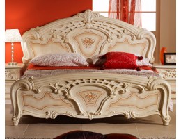 Кровать 2-х спальная "Роза" (беж.)