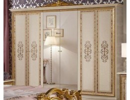 Шкаф 6-и дверный с зеркалами "Анита" (беж.)