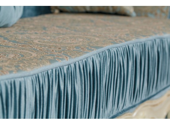 Угловой диван Эсмеральда левый, крем афина