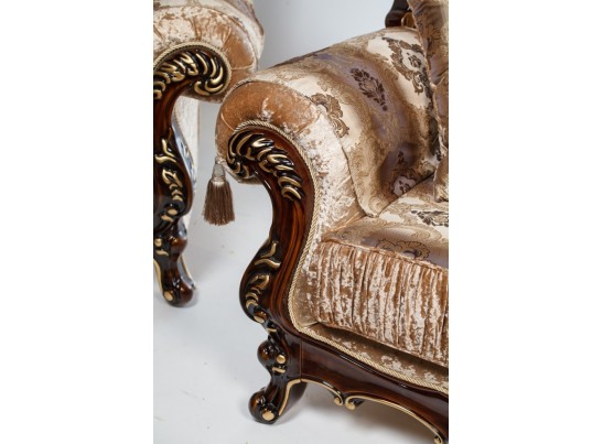 Кресло Эсмеральда, орех (ткань беж)