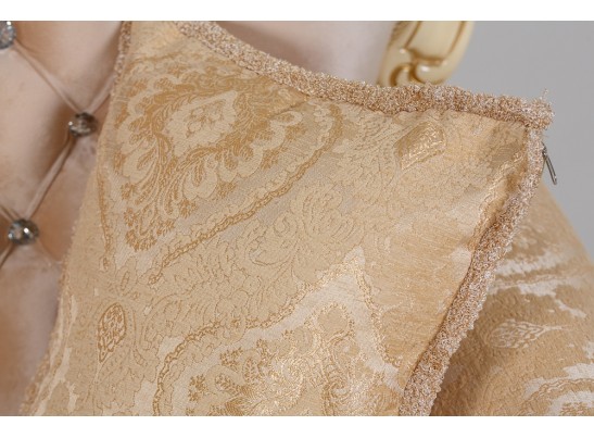 Кресло Илона, крем (ткань золото)