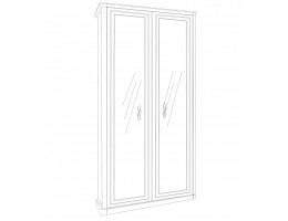 Шкаф 2-створчатый Натали без стоевых, белый