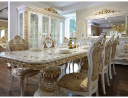 Комплект обеденный Алсу белый глянец