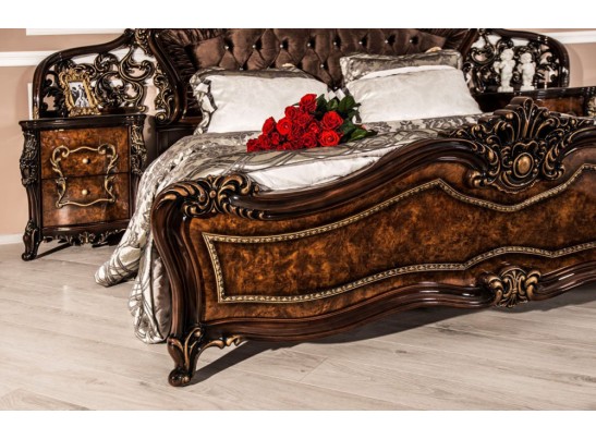 Кровать двуспальная Джоконда (корень дуба)