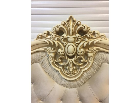 Кровать двуспальная Джоконда (крем глянец)