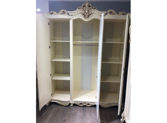 Спальня Джоконда с 4х дверным шкафом (крем глянец)