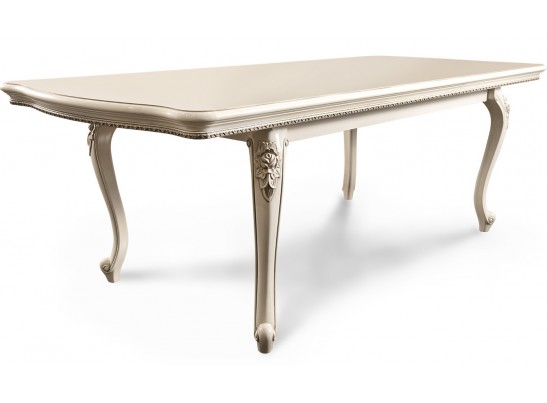 Обеденная зона "Джоконда" (стол и 6 стульев) (крем глянец)