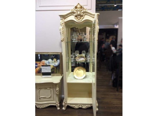 Витрина "Джоконда" правая (крем глянец)