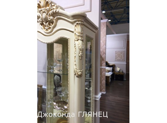 Витрина "Джоконда" правая (крем глянец)