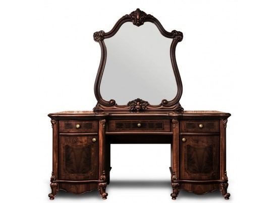 Туалетный стол с пуфом Илона орех караваджо