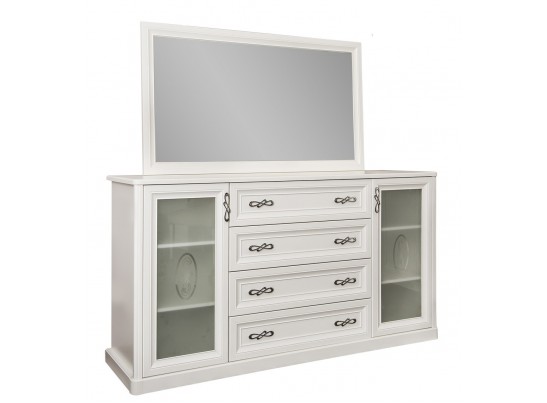 Зеркало для гостиной Мишель, белое