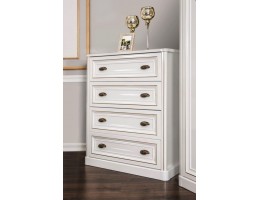 Комод узкий Натали, белый