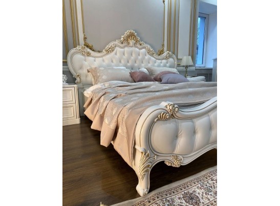 Спальня Натали с 6-створчатым шкафом, белая