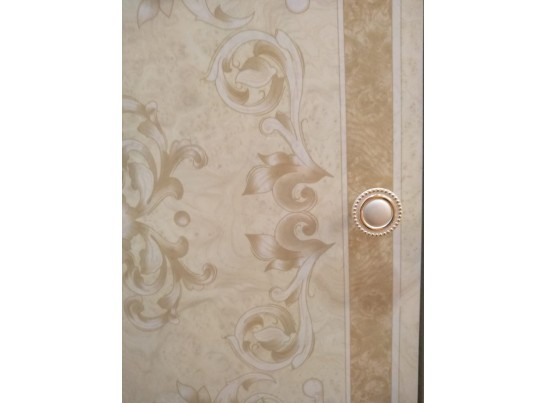 Шкаф 6-ти ств (2+2+2) с зеркалом Патрисия крем глянец