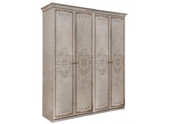 Шкаф 4-х ств Патрисия крем глянец