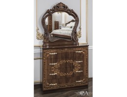 Комод 4 ящика Патрисия орех караваджо глянец