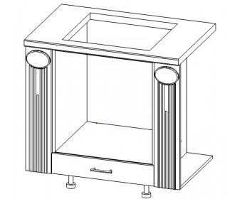 Секция напольная центральная со столешницей под духовой шкаф Верона (900)