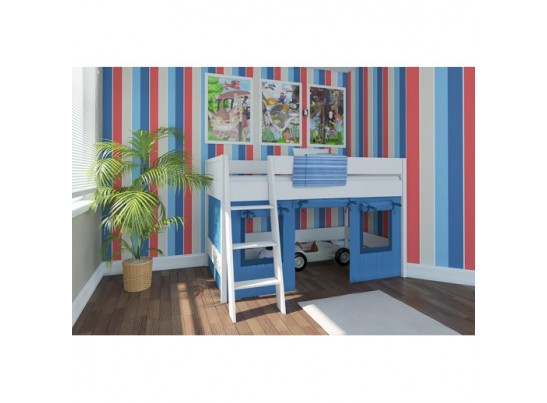 Кровать-чердак Сиело 77303, белый воск УКВ