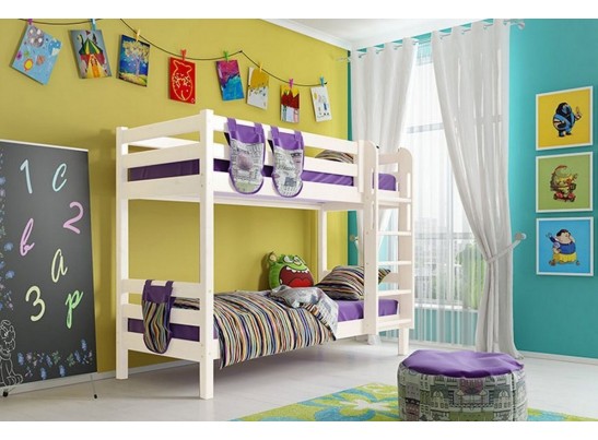 Двухъярусная кровать Соня Вариант 9 (с прямой лестницей)