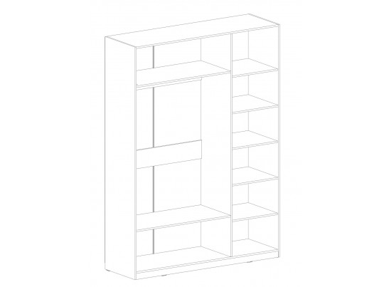 Шкаф 3-дверный Глазго