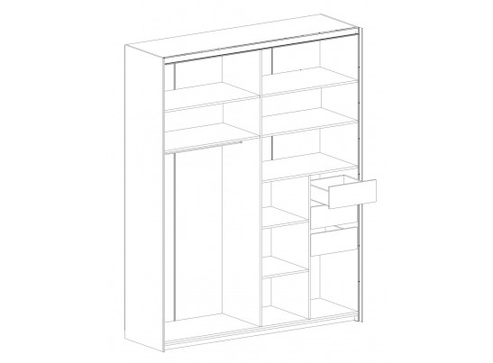 Шкаф-купе двухдверный Глазго