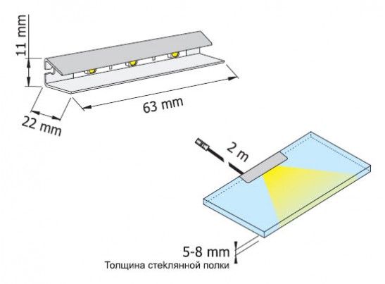 Светильник HLT Prismatic FT (синий)