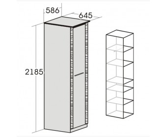 Шкаф 1-дверный для спальни "Элана" 